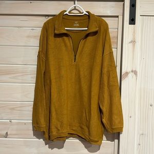 Aerie 1/4 Zip ribbed sweater